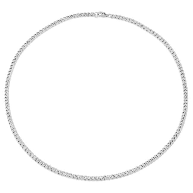 4 mm Silver-tone Chain Necklace